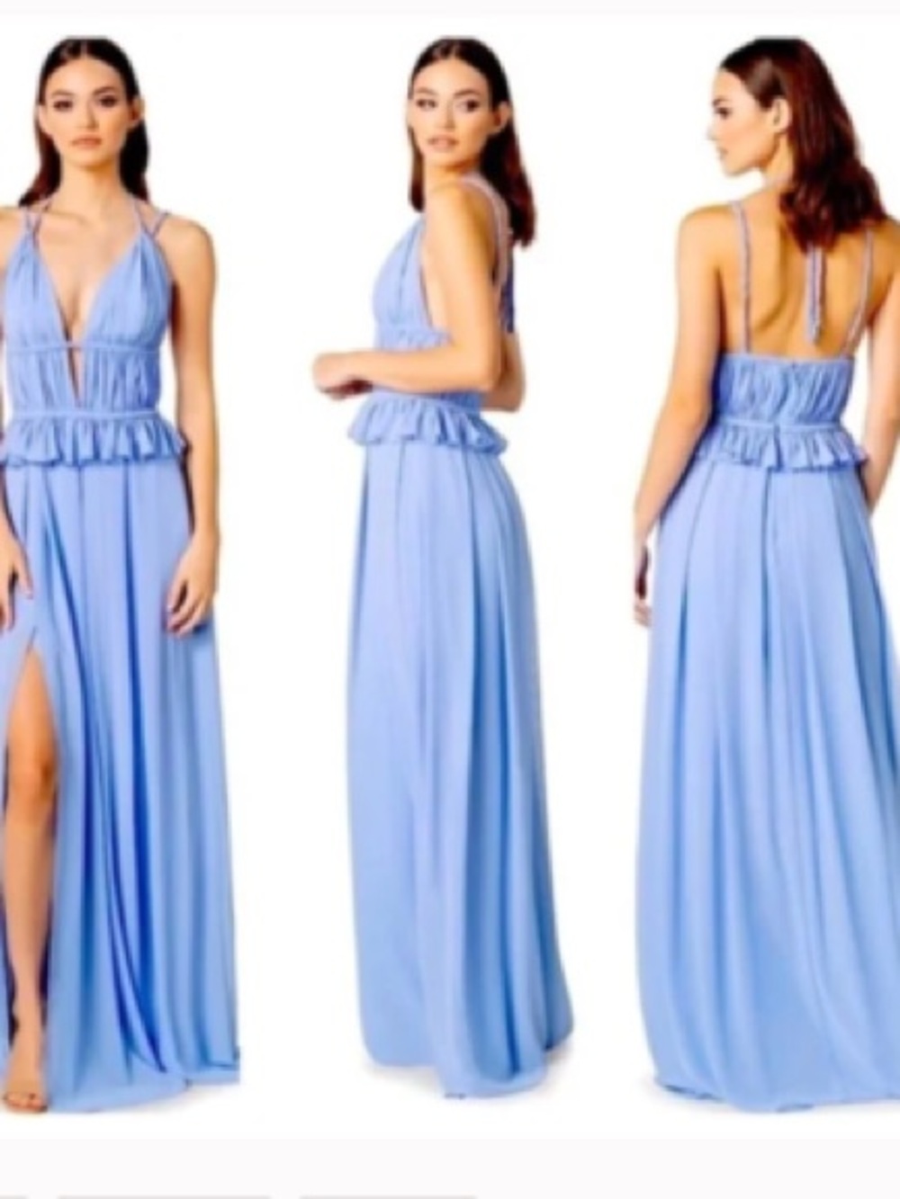 Dress the Population Athena Halter Neck Gown